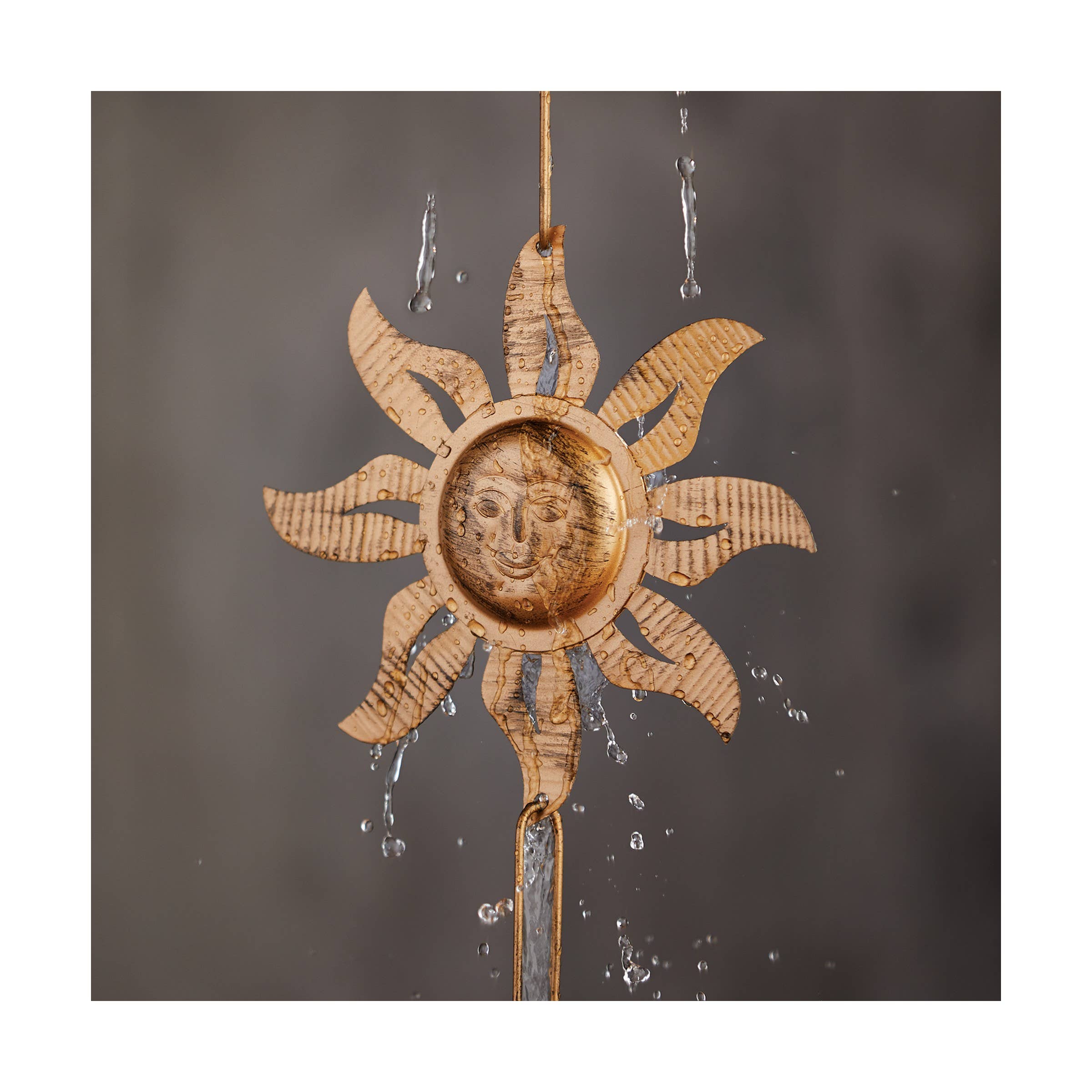 Sun Rain Chain Gold Iron Summer