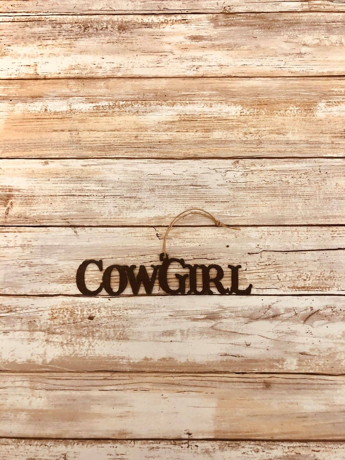 Cowgirl Word Ornament