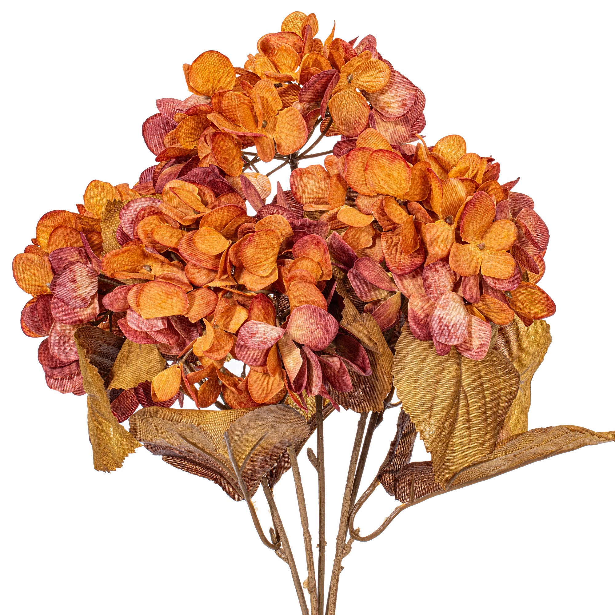 16.5" Brown Hydrangea Bush