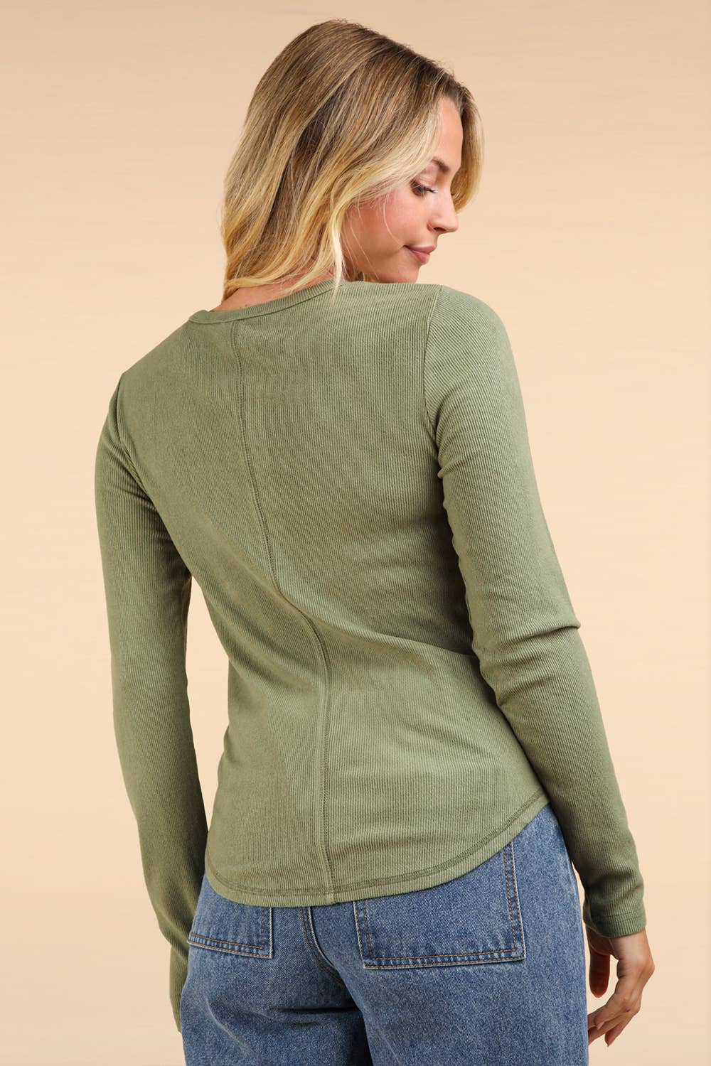Ginny Soft Brushed Henley