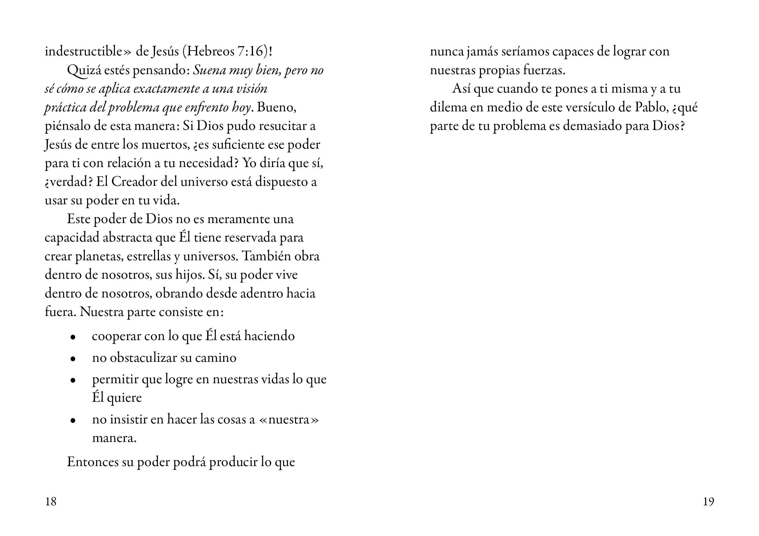 Palabras de aliento para mujeres