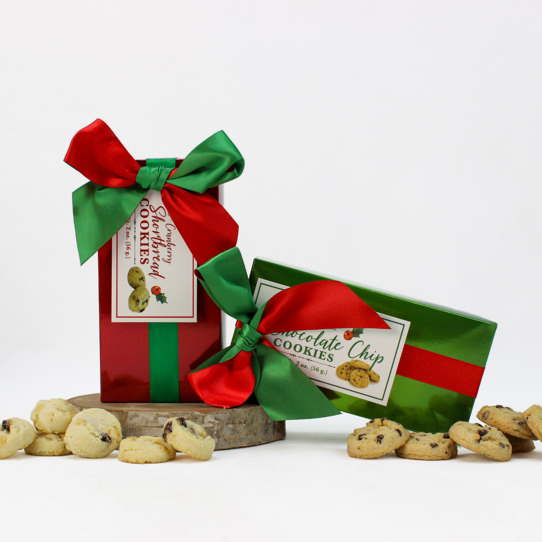 Glam Gift Cookie Boxes - Cranberry Shortbread & Chocolate Chip