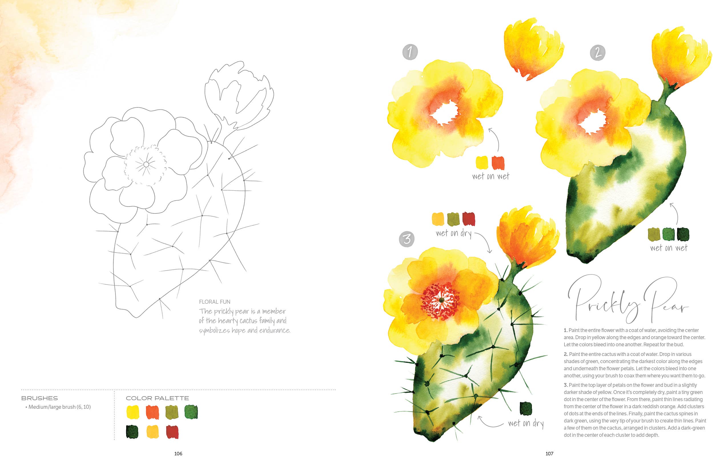 Watercolor the Easy Way Flowers: Step-by-Step Tutorials