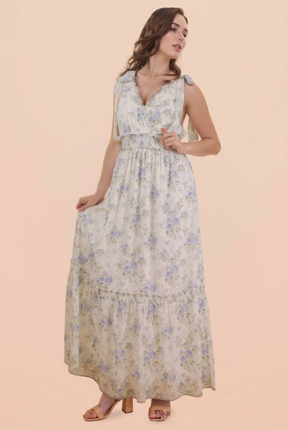 Eloise Floral Printed Midi Dress