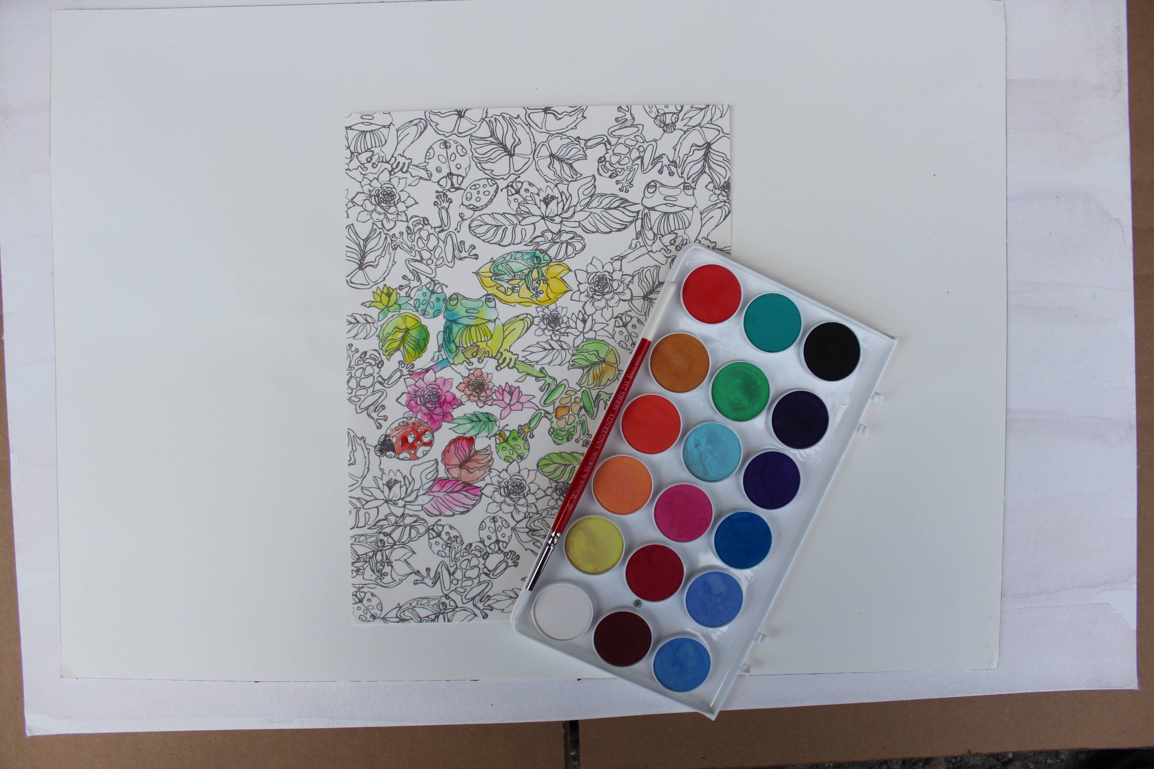 Painterly Days: The Flower Watercoloring Book for Adults