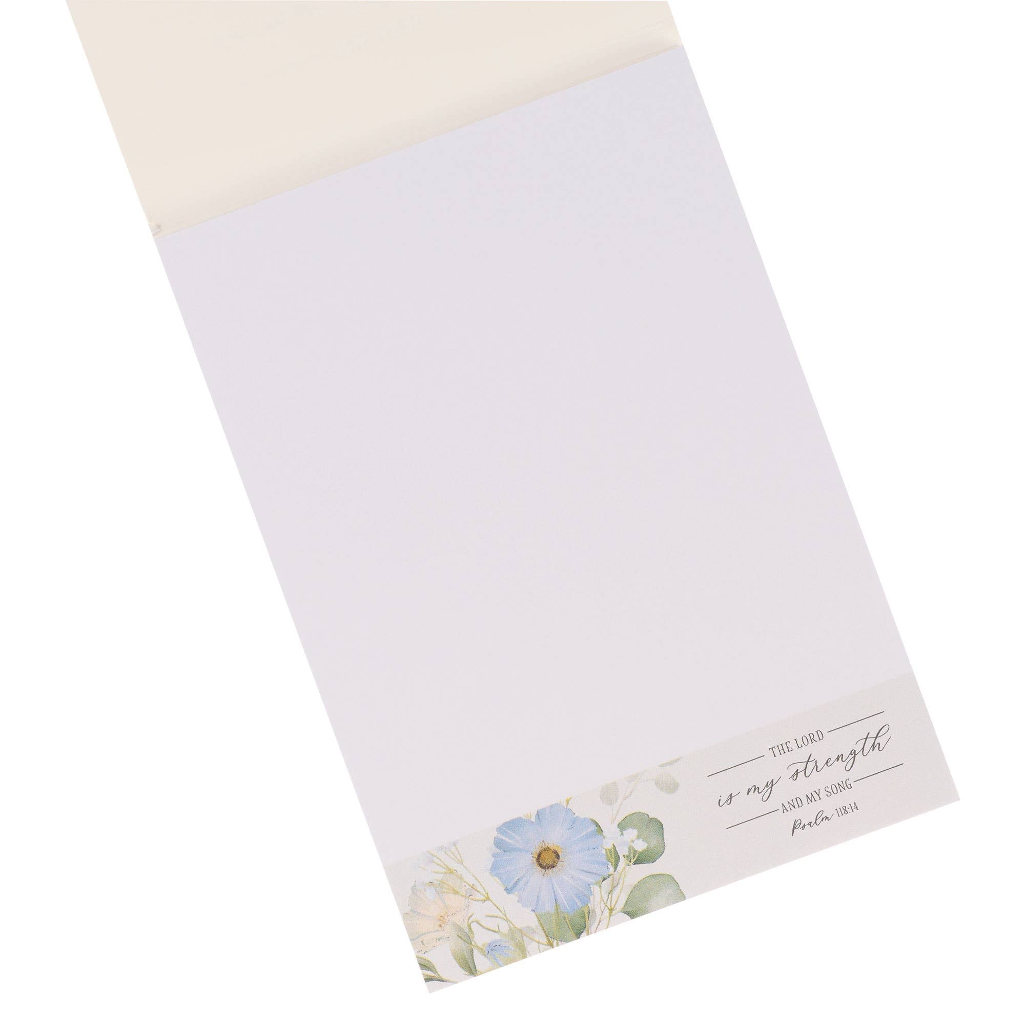 Notepad Floral My Strength & My Song Ps. 118:14