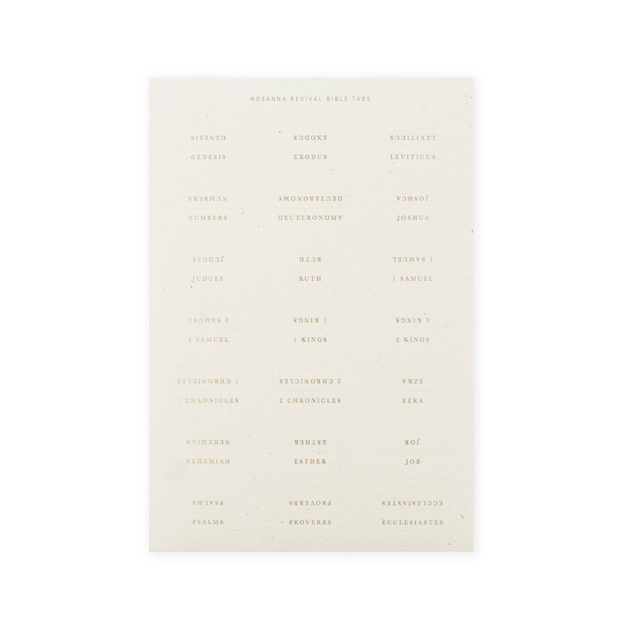 Hosanna Revival Bible Tabs: Gold Foiling
