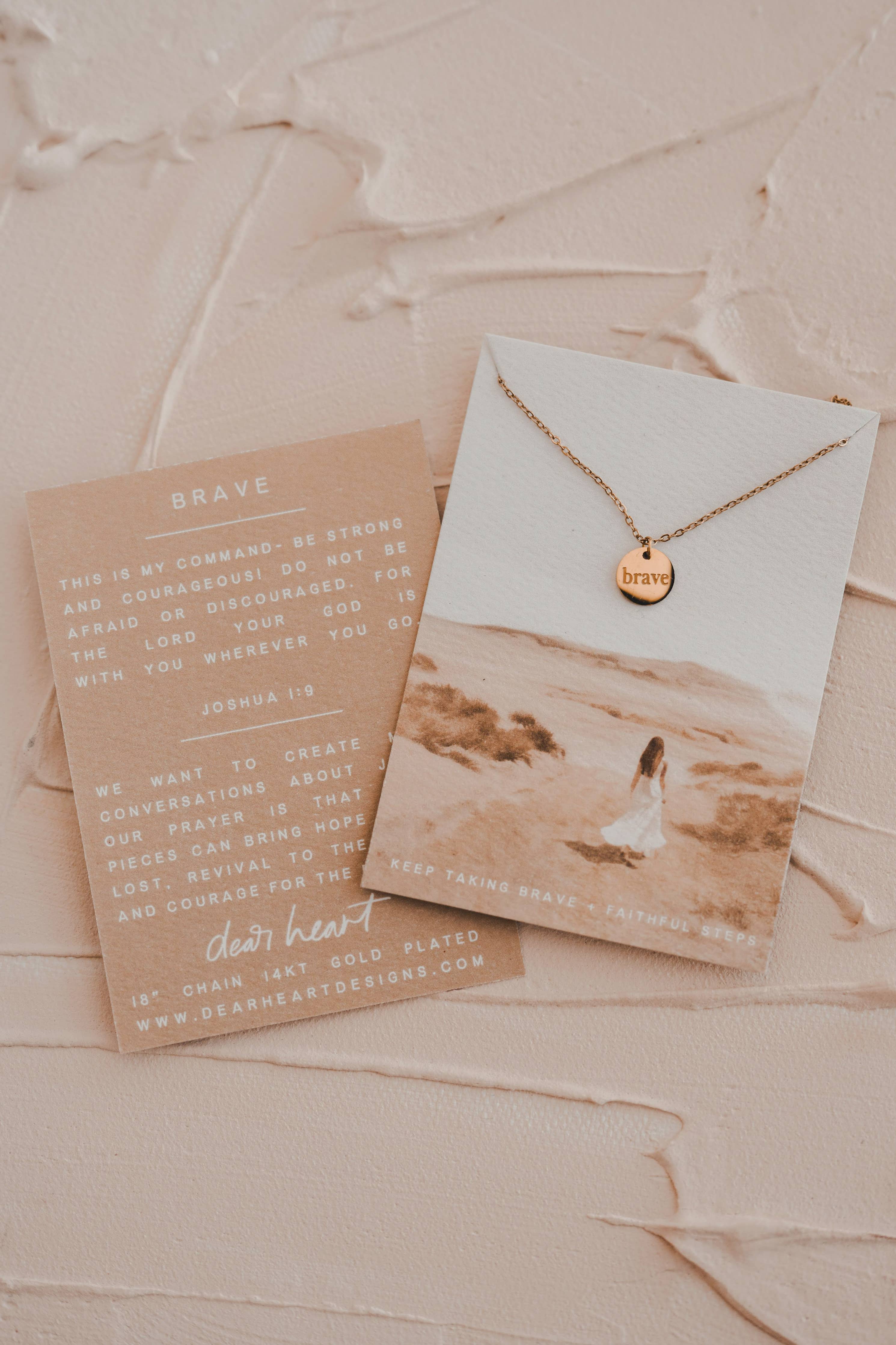 Brave Disc Necklace | Christian Jewelry