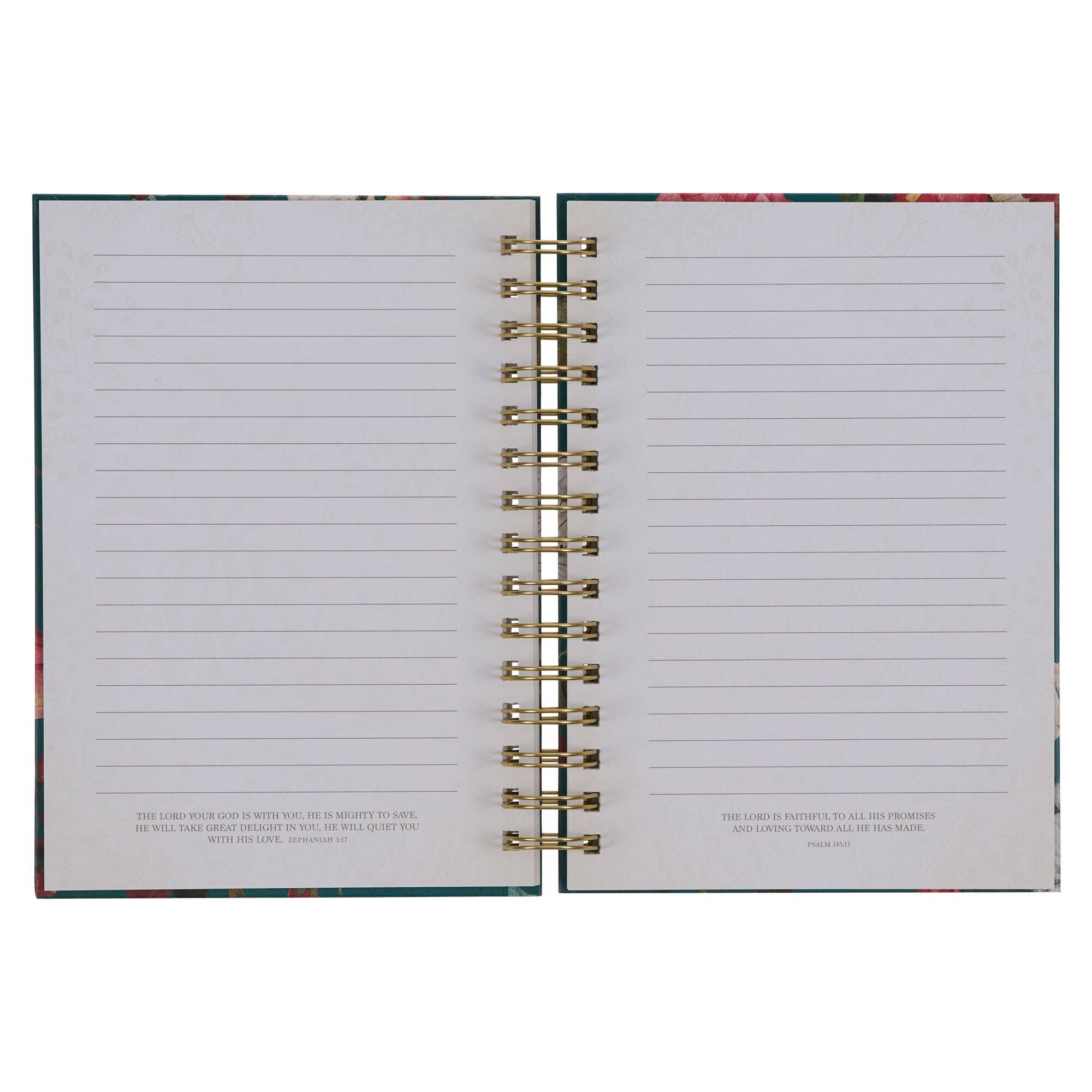 All Things are Possible Teal Wirebound Journal