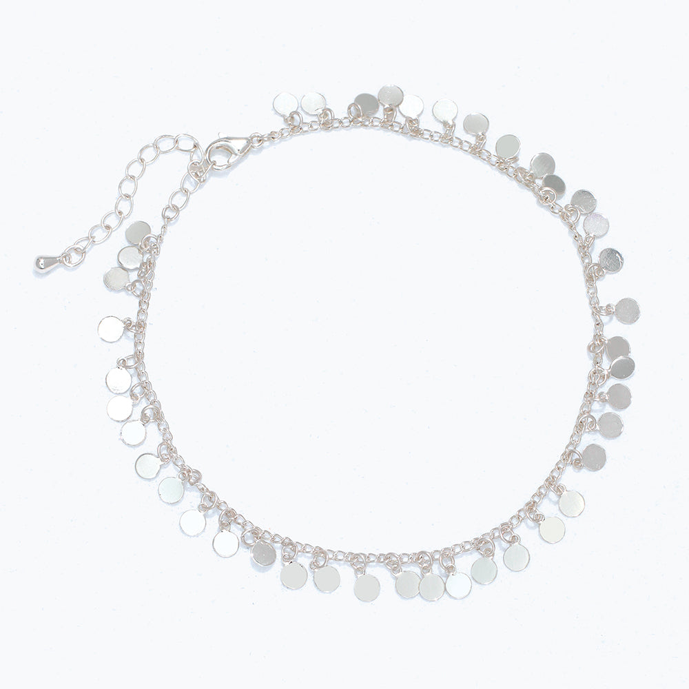 Gold disc Anklet