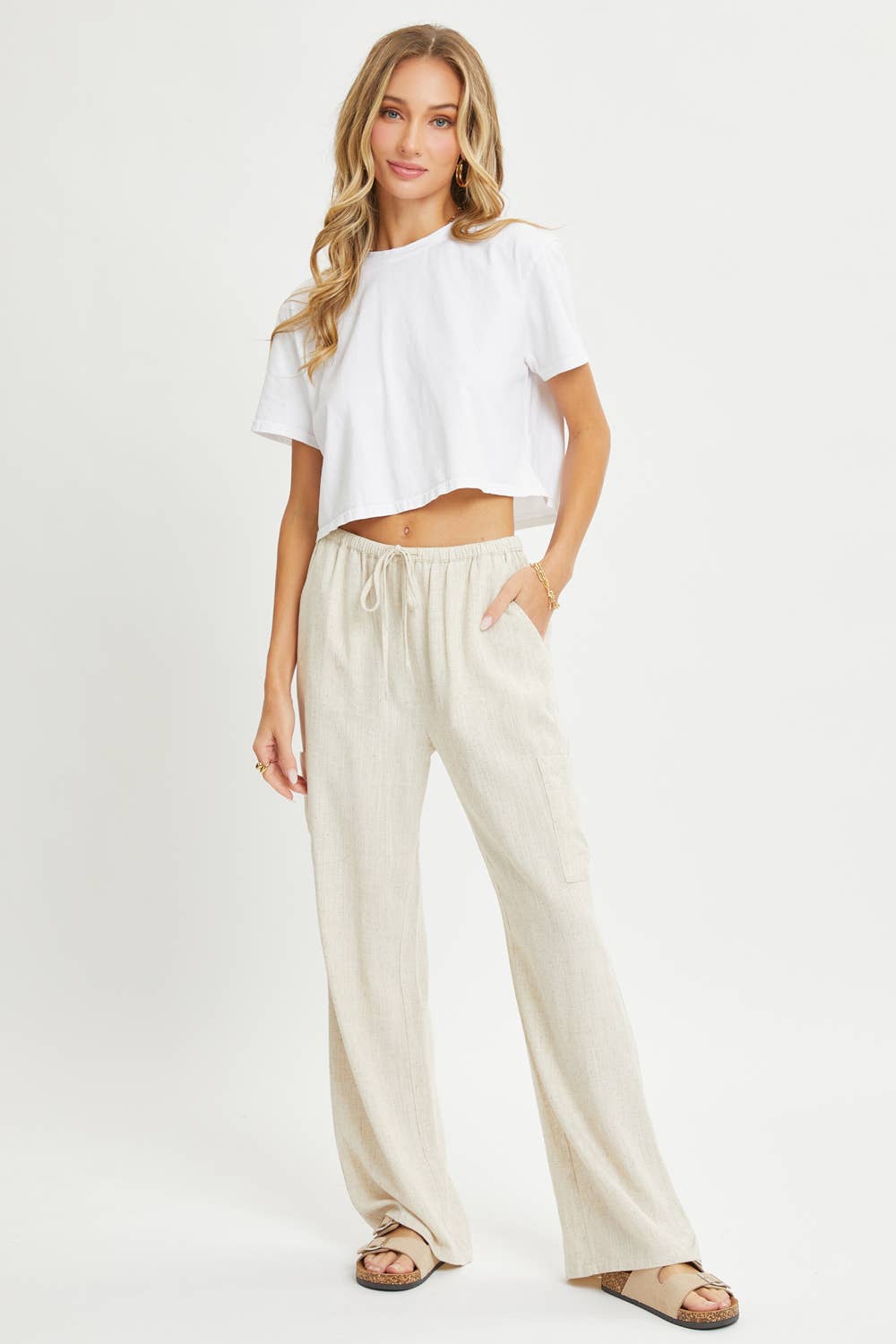 Agnes Linen Blend Pants