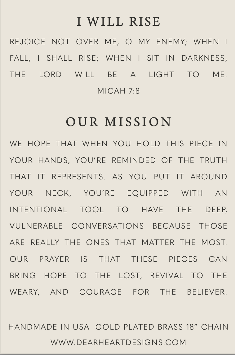 I Will Rise | Christian Necklace