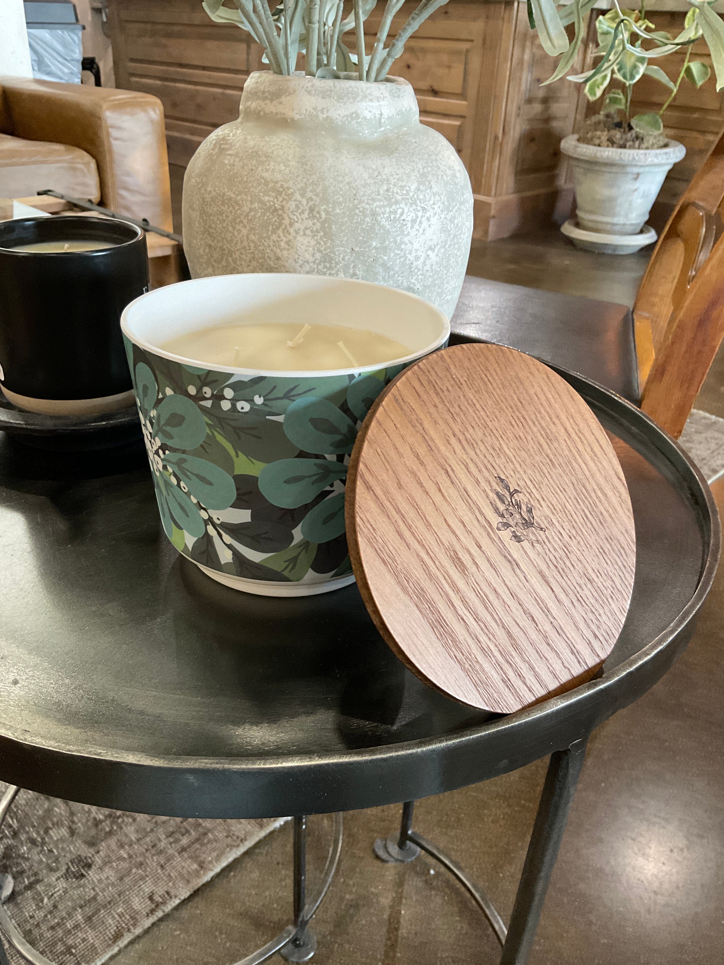 Greenleaf Patterned Candle