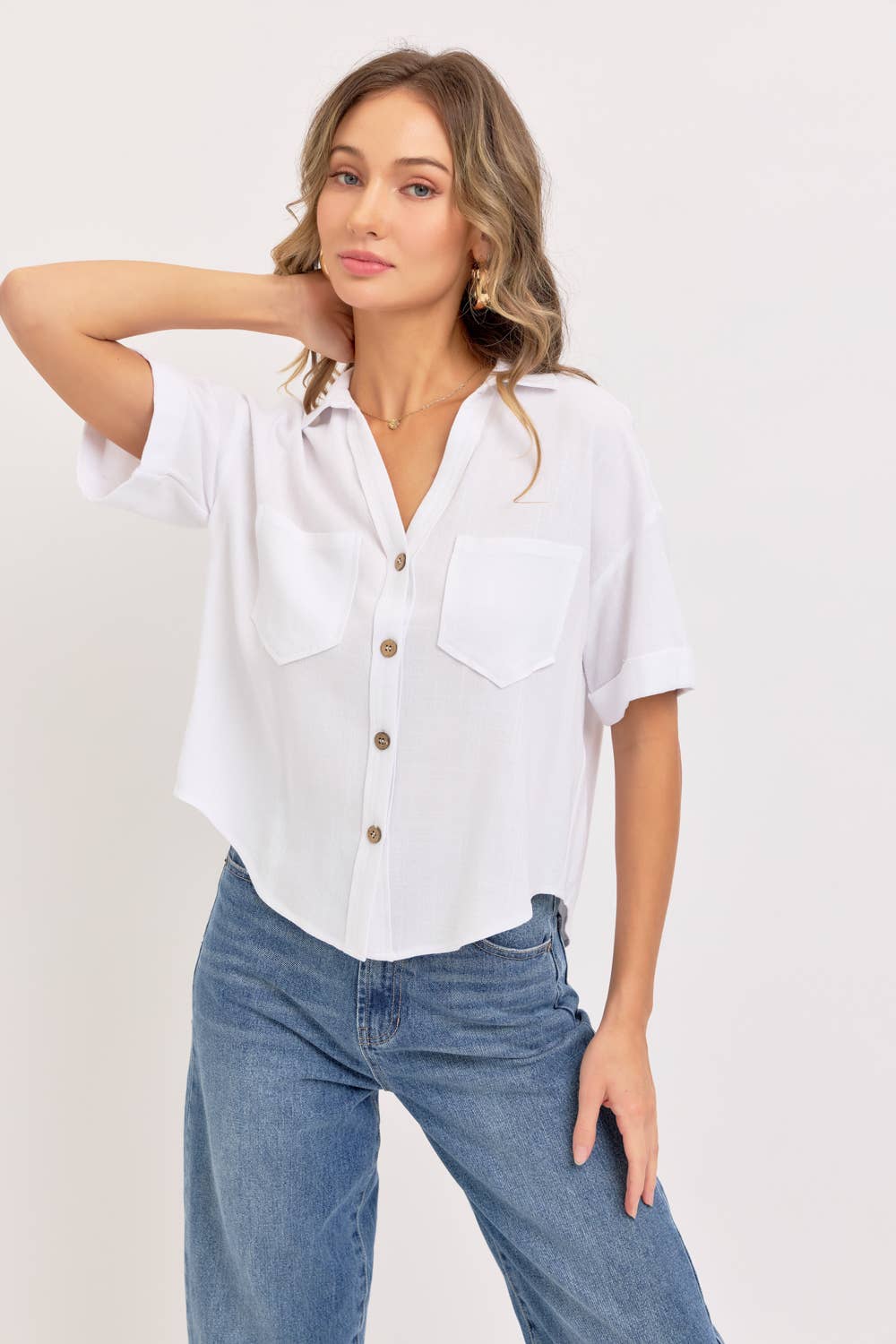 Agatha Linen Button Down
