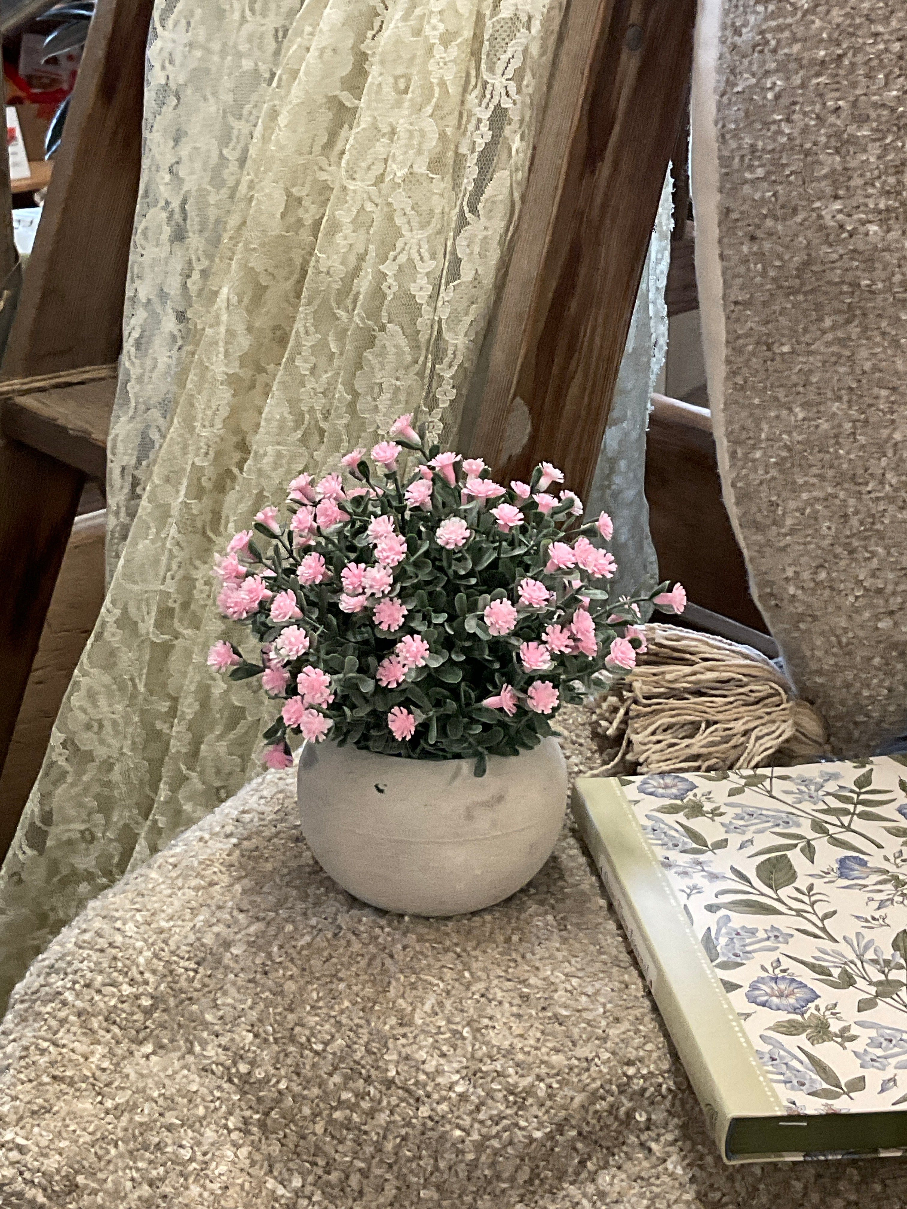 Petite Bloom Cement Pot