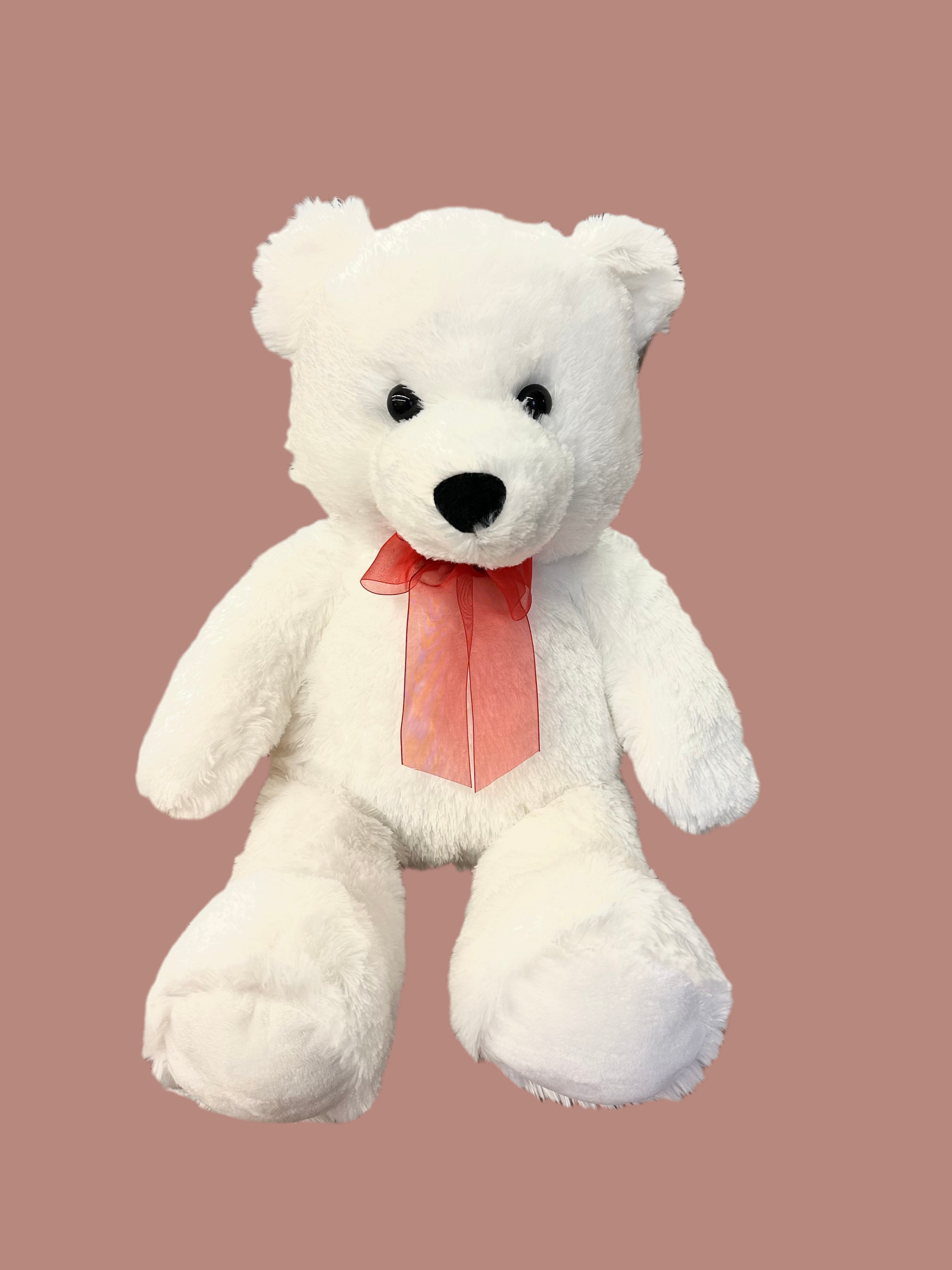 White Bear with Red Bow