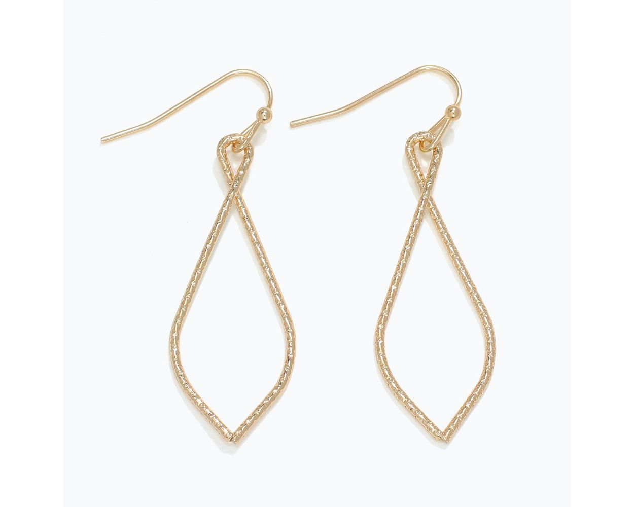 Gold Twist Earrings