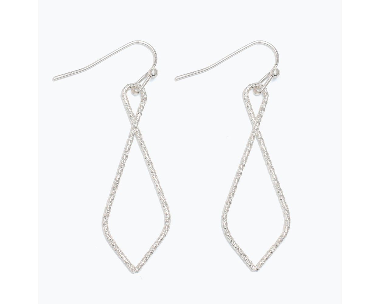 Silver Twist Earrings
