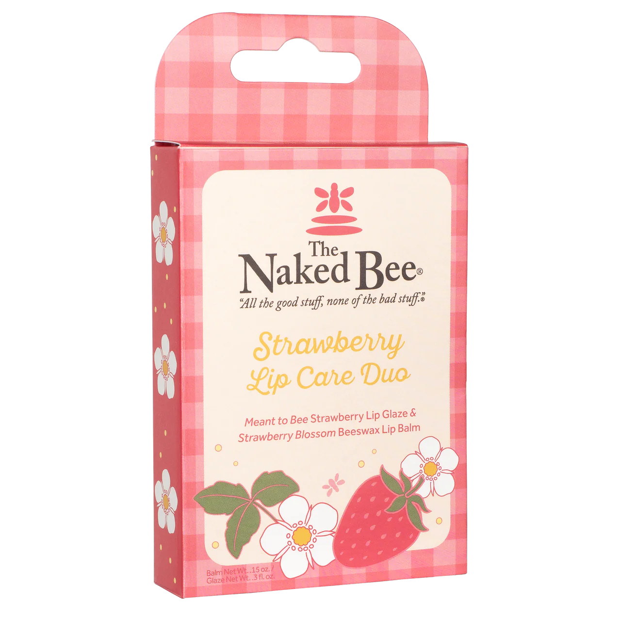 Strawberry Lip Care Duo The Naked Bee