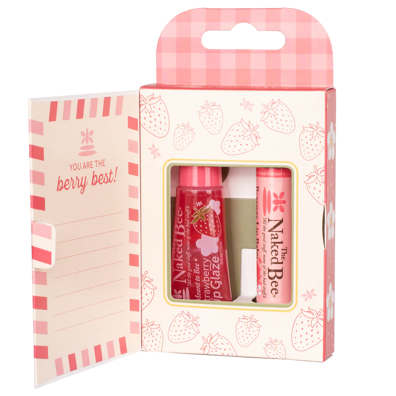 Strawberry Lip Care Duo The Naked Bee