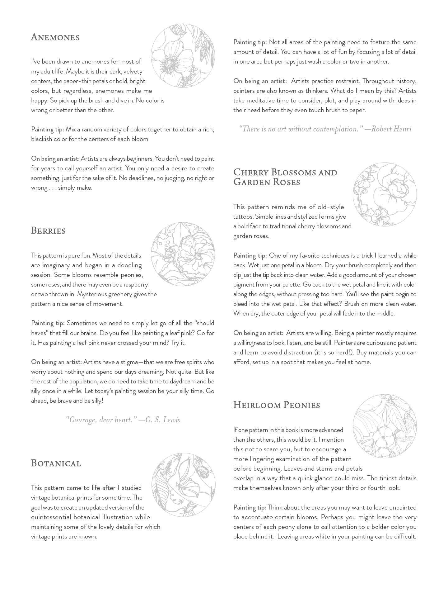 Painterly Days: The Flower Watercoloring Book for Adults