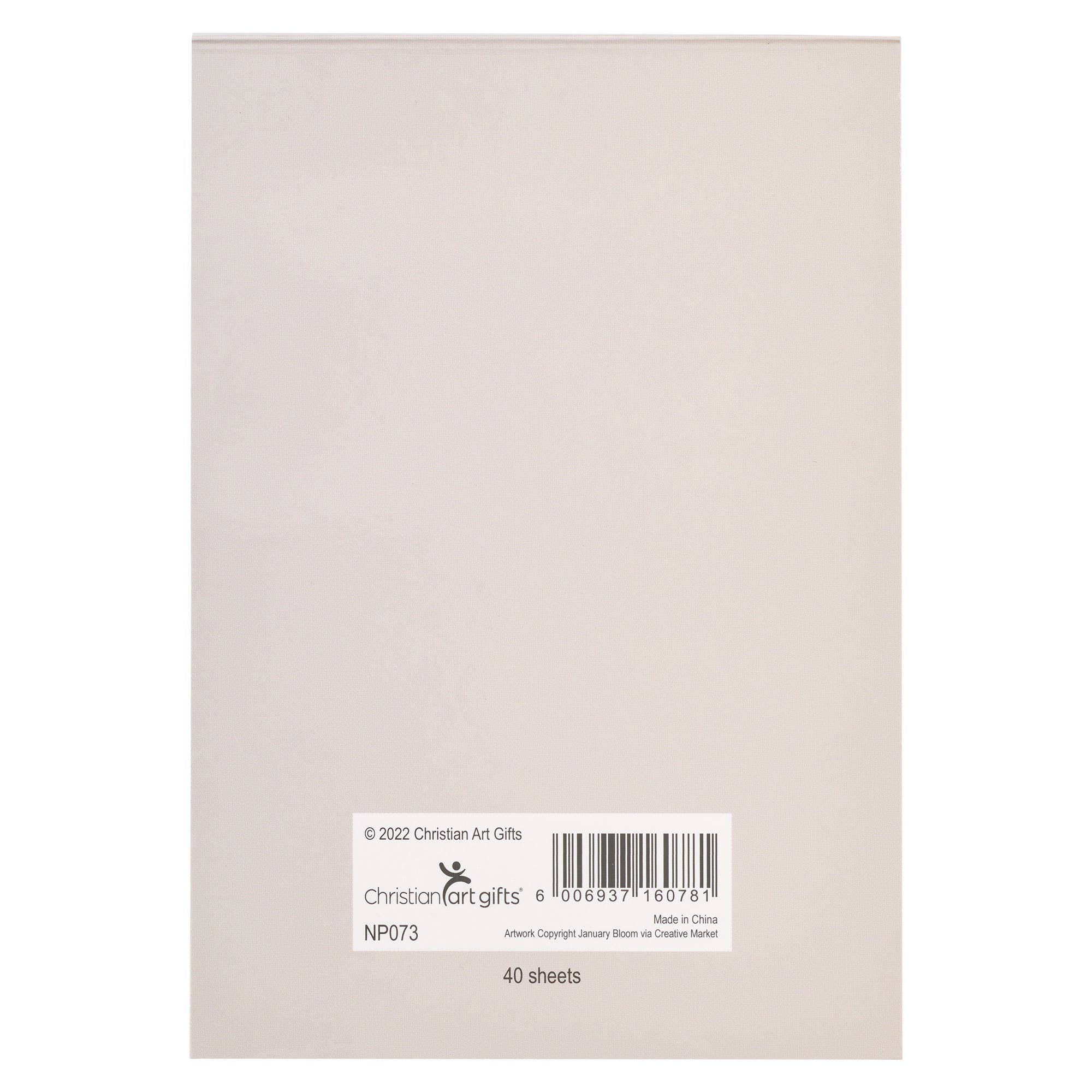 Notepad Floral My Grace is Sufficient 2 Cor. 12:9