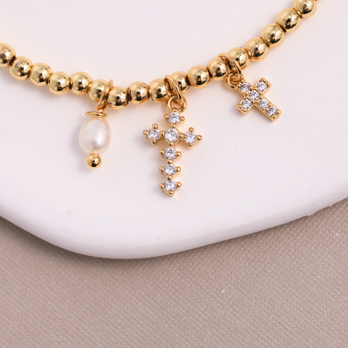 Divine Grace Charm Stretch Bracelet