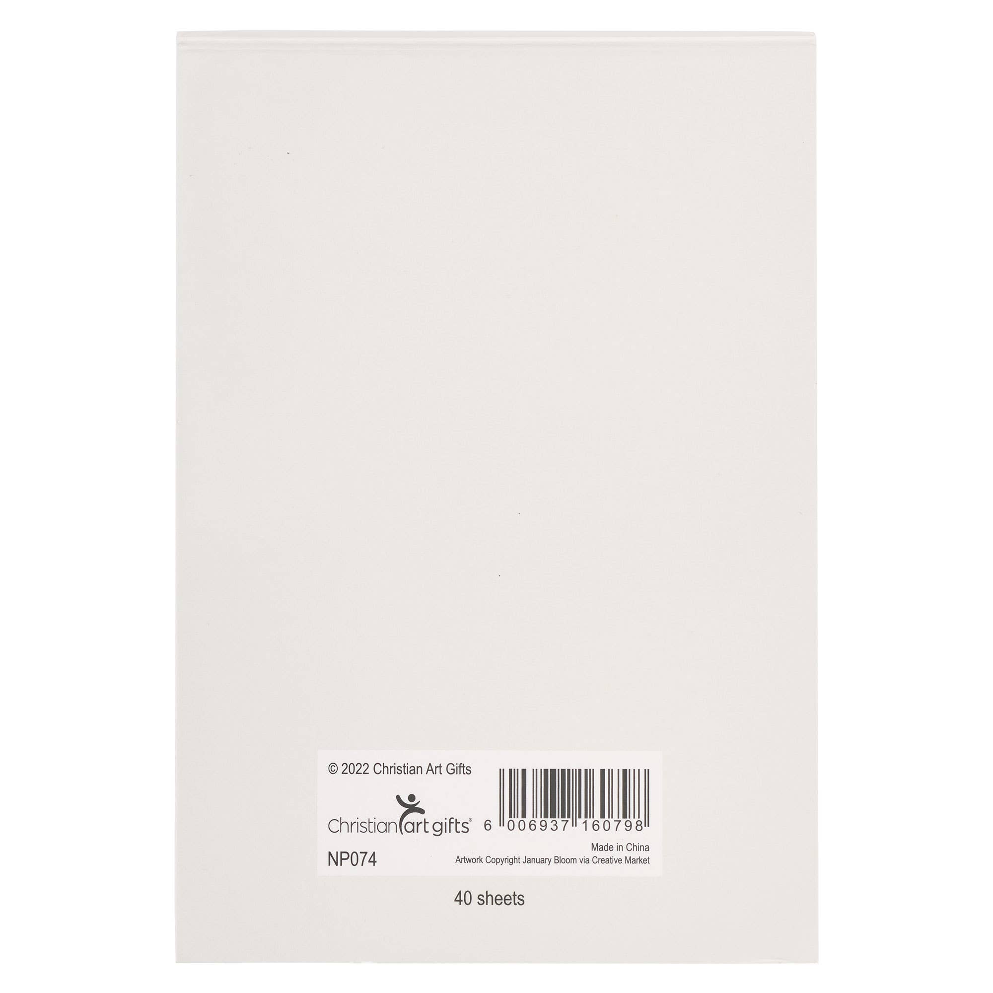 Notepad Floral All Things are Possible Matt. 19:26