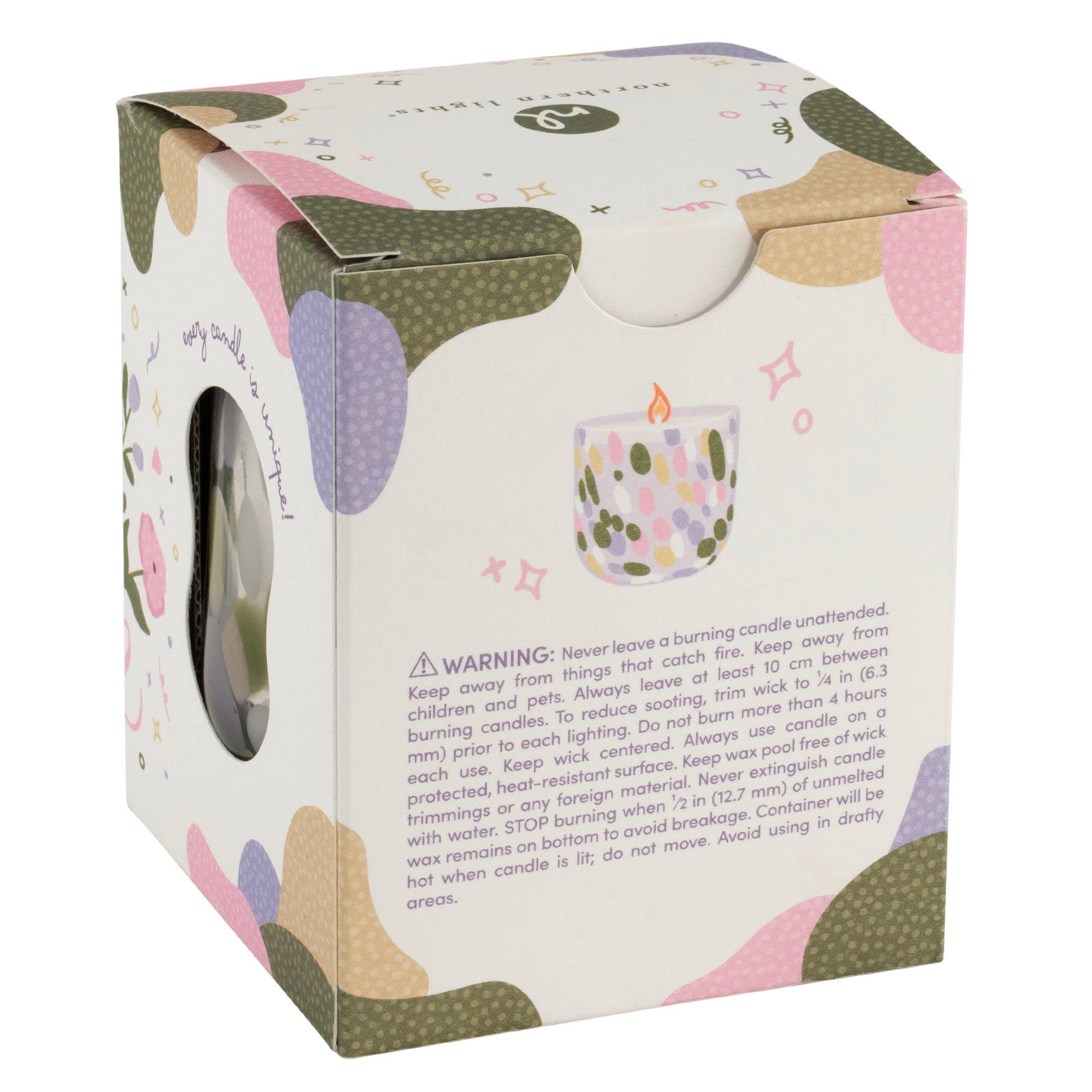 You Deserve Flowers! Candle