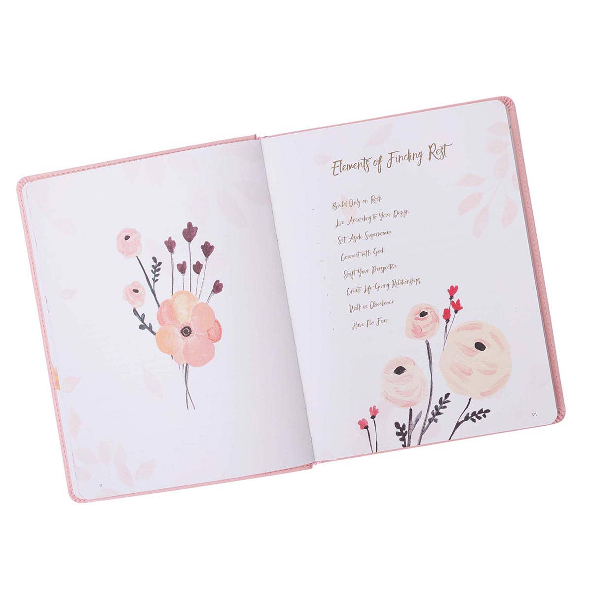 Gift Book Find Rest Faux Leather