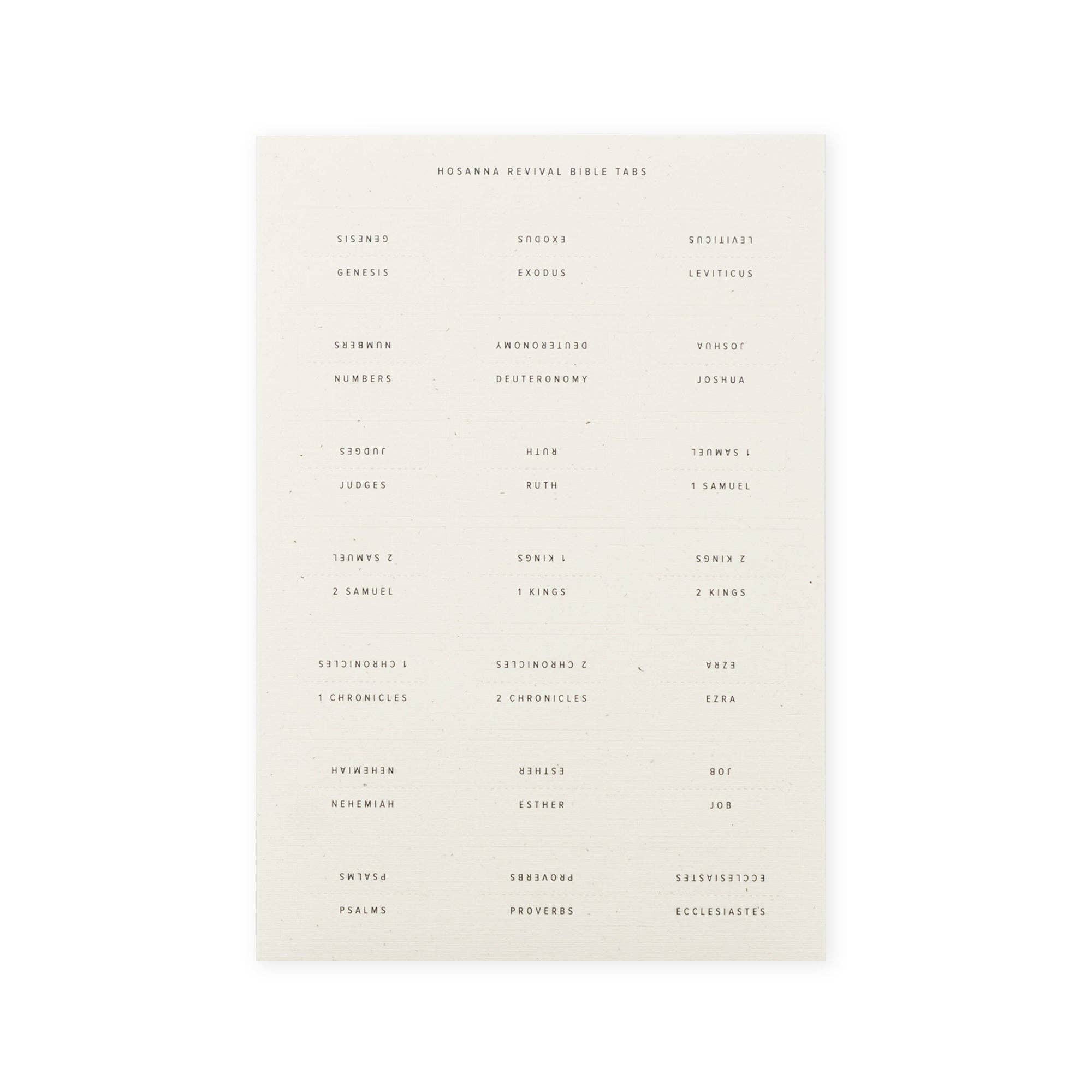 Hosanna Revival Bible Tabs: Black Foiling