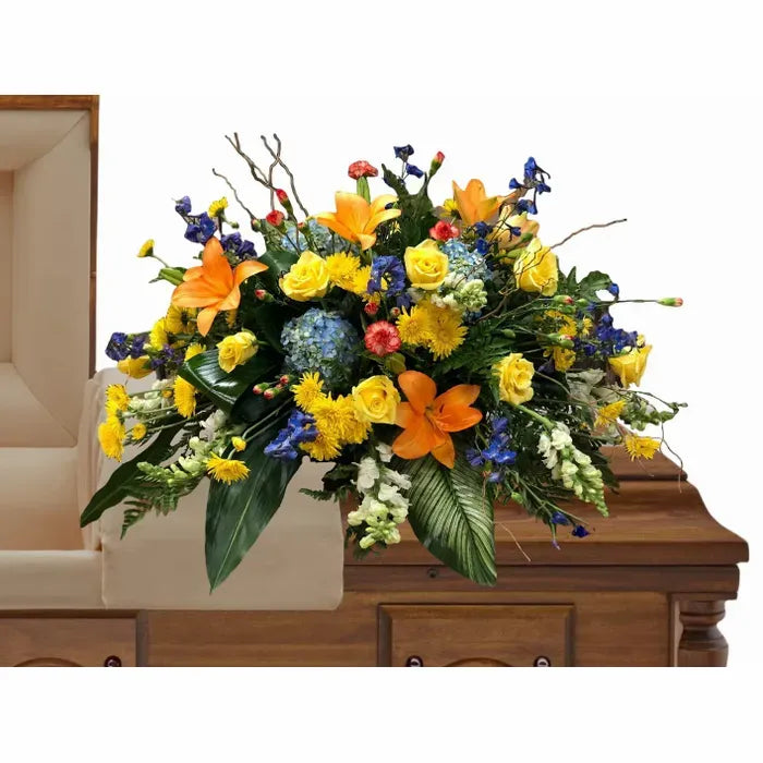 Colorful Memories Casket Spray