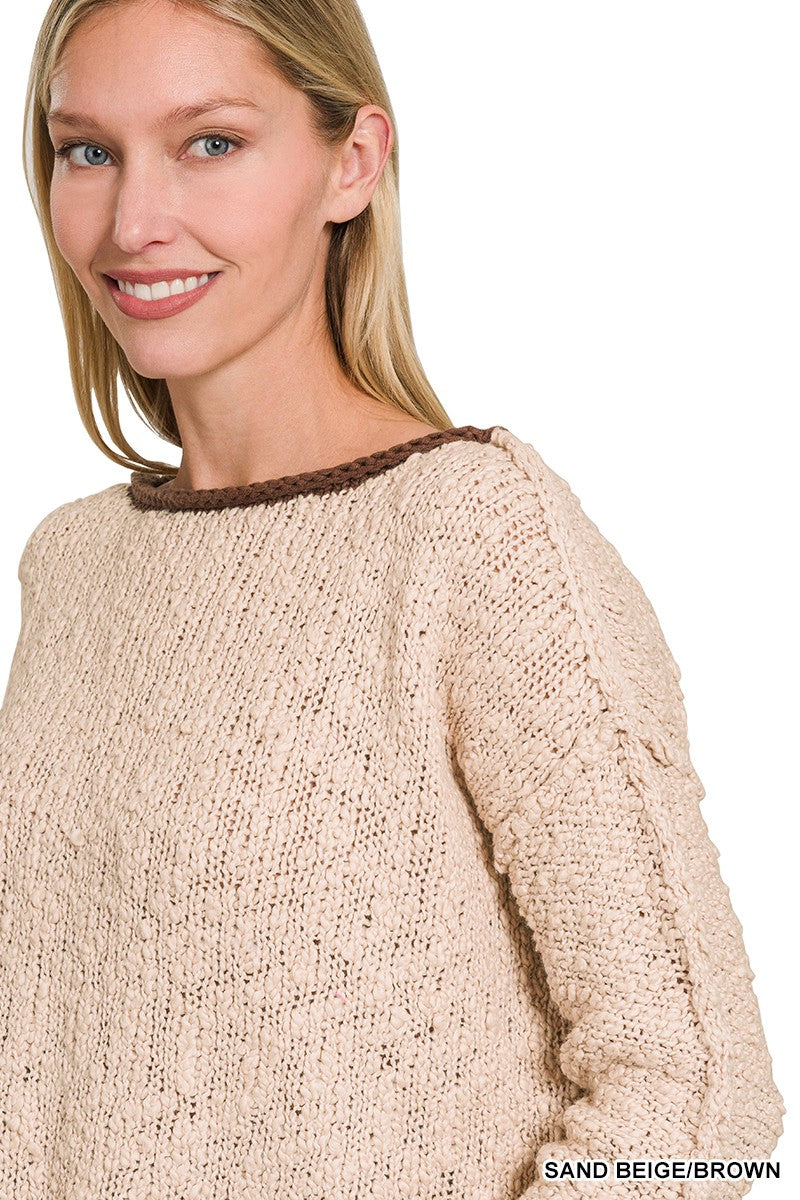 Millie Contrast Trim Sweater