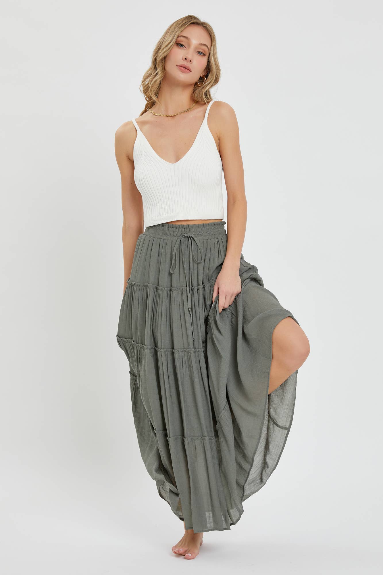 Evie Tiered Maxi Skirt
