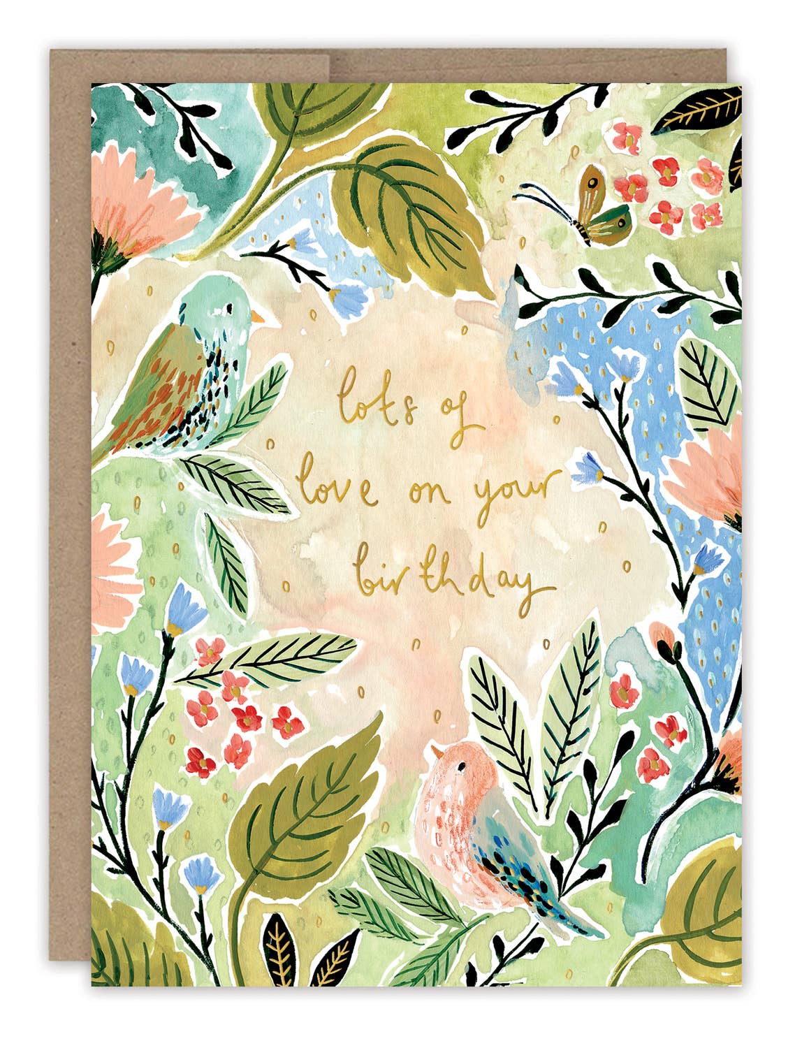 Birds Lots of Love Birthday Card