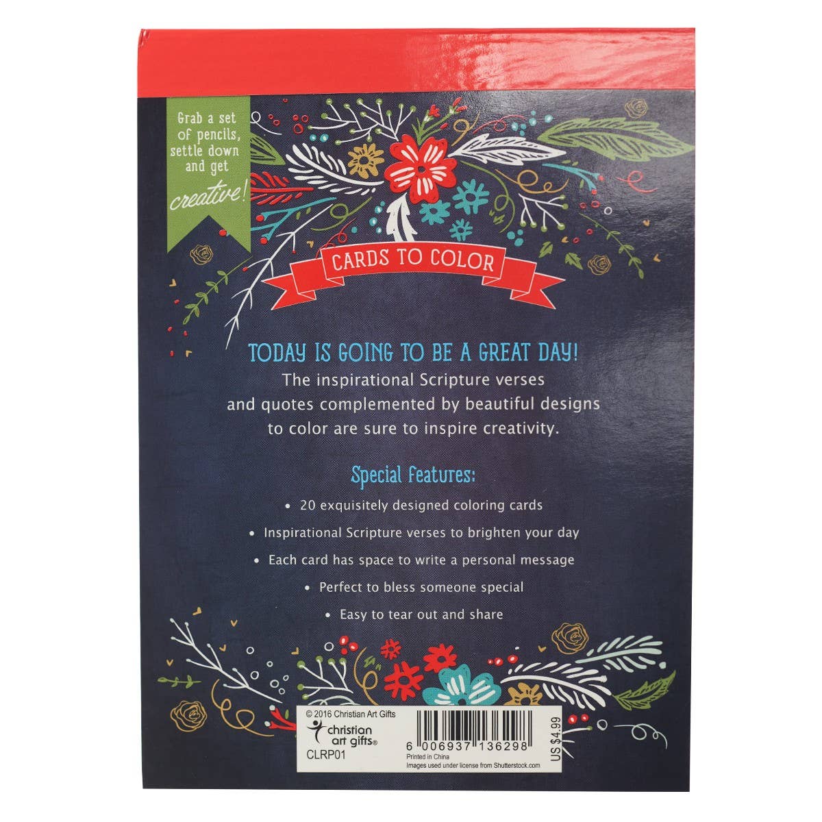 Coloring Cards A Great Day