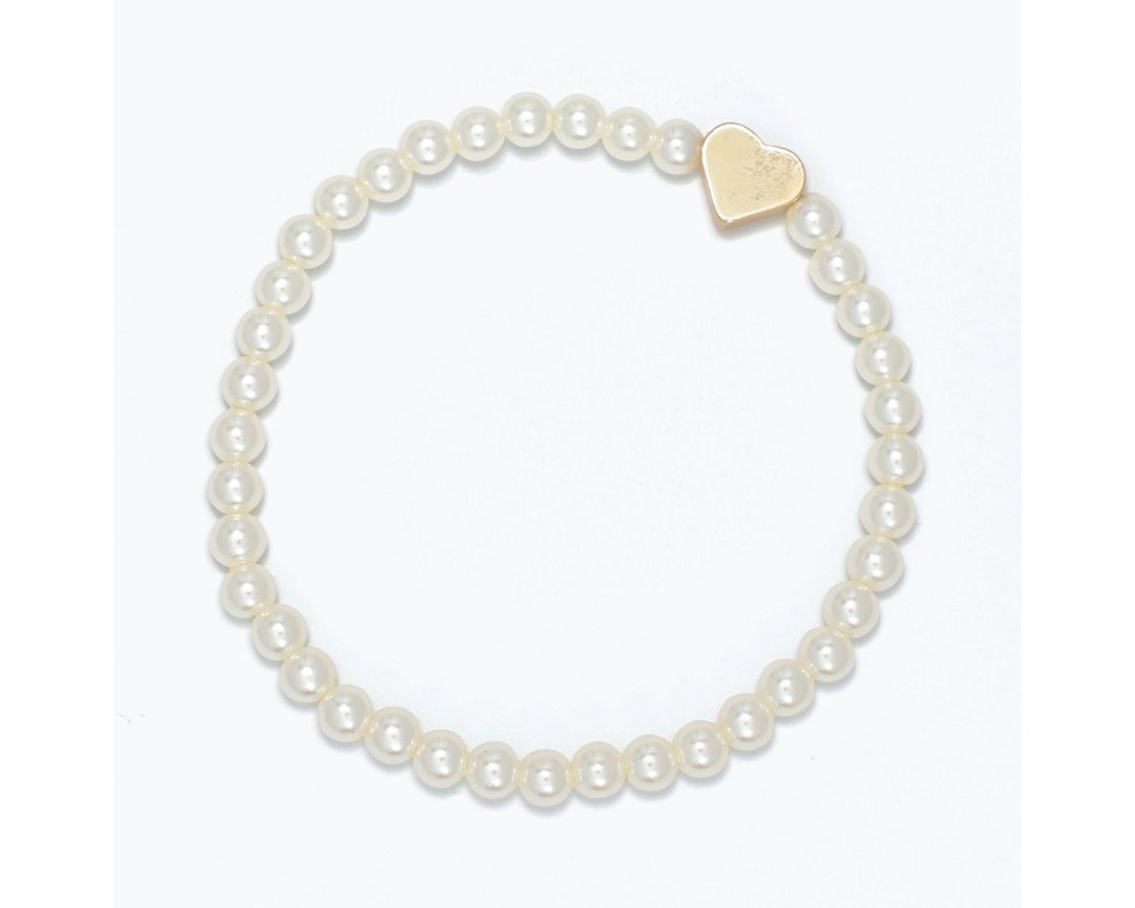 Little Love Pearls & Heart Bracelet