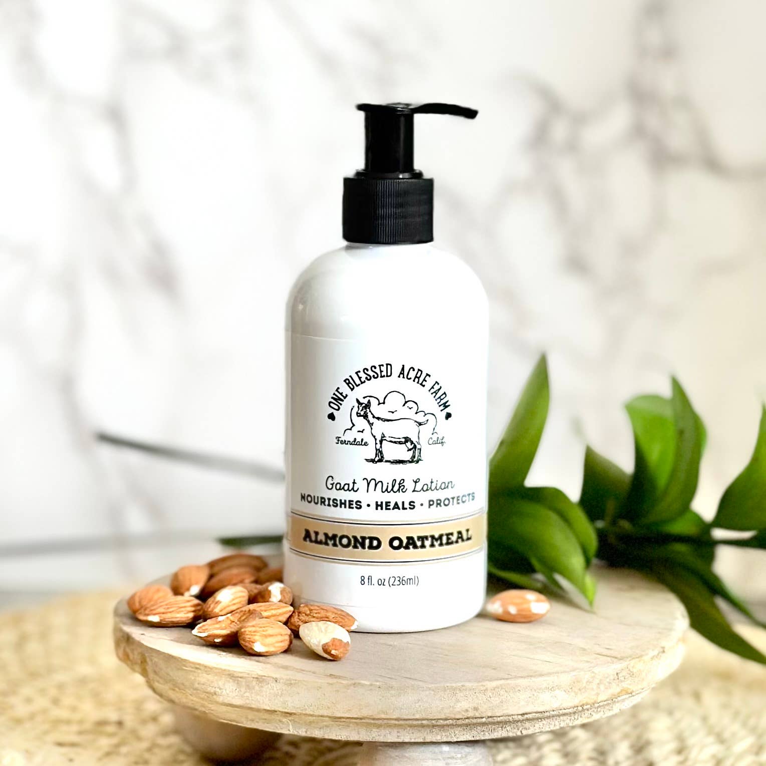 Almond Oatmeal Hydrating Goat Milk Lotion - 2 &amp; 8 oz