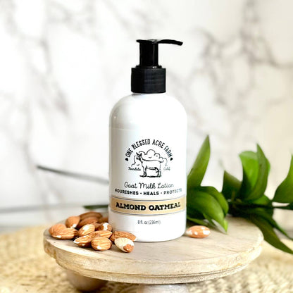 Almond Oatmeal Hydrating Goat Milk Lotion - 2 &amp; 8 oz