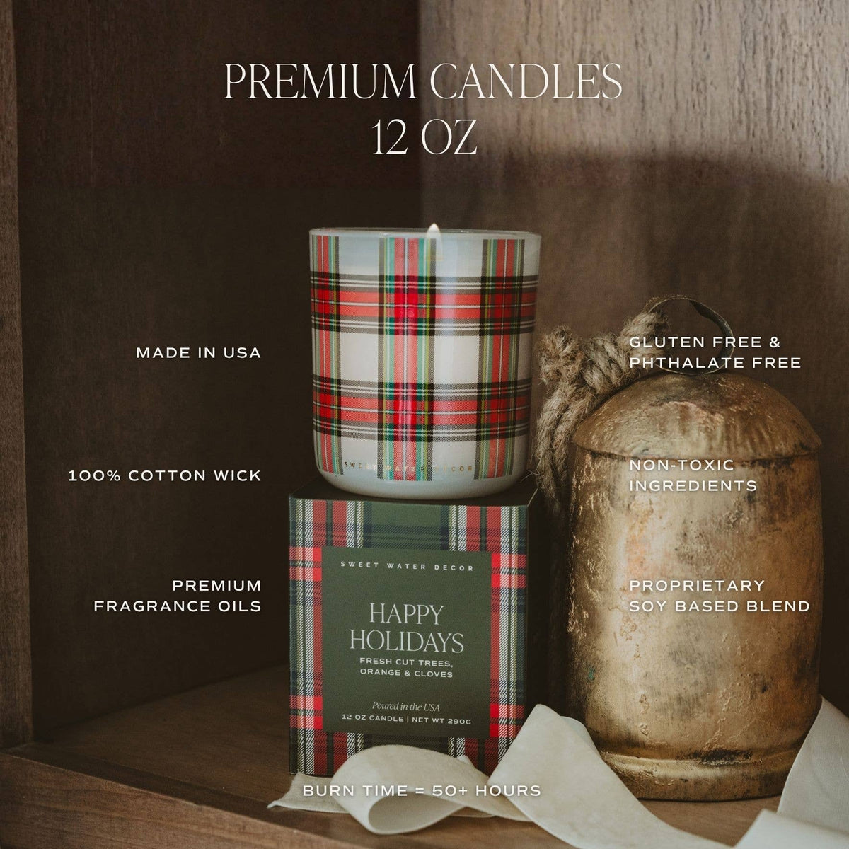 Merry and Bright Boxed Soy Candle