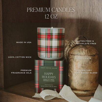 Merry and Bright Boxed Soy Candle