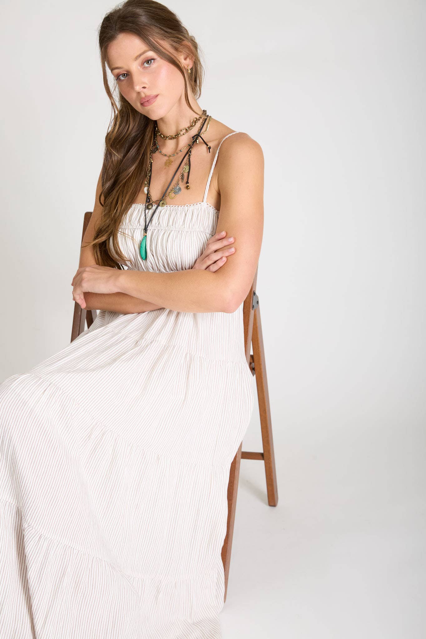 Gracie Tiered Midi Dress