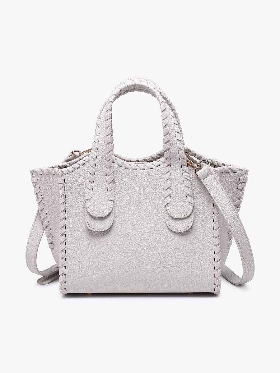 Marla Whipstitch Shaped Satchel