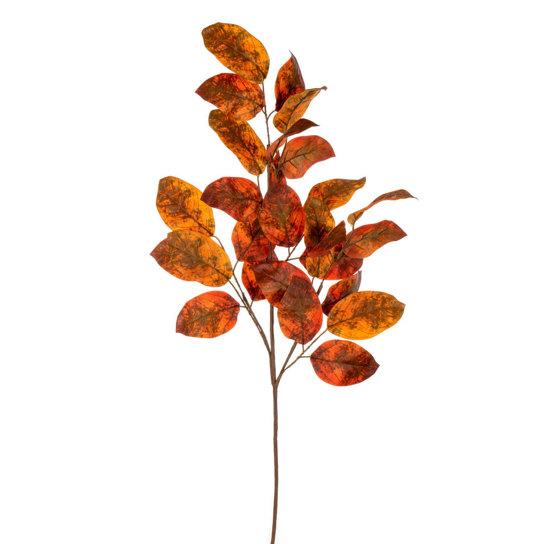 32" Orange Apple Leaf Spray