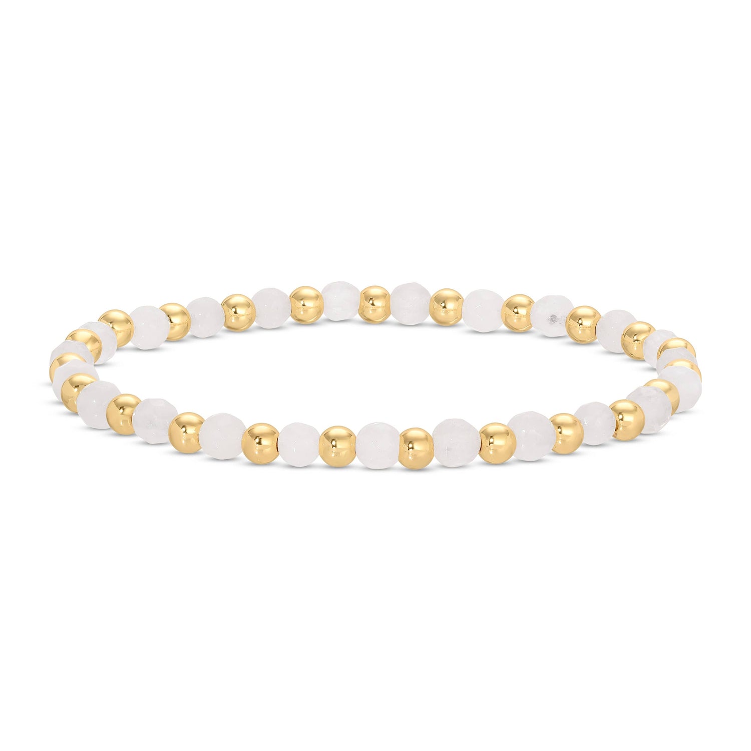 Stretch Stone &amp; Bead Bracelet