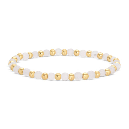 Stretch Stone &amp; Bead Bracelet