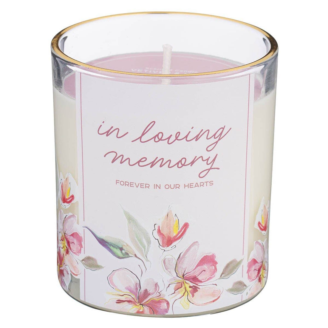 Glass Candle In Loving Memory