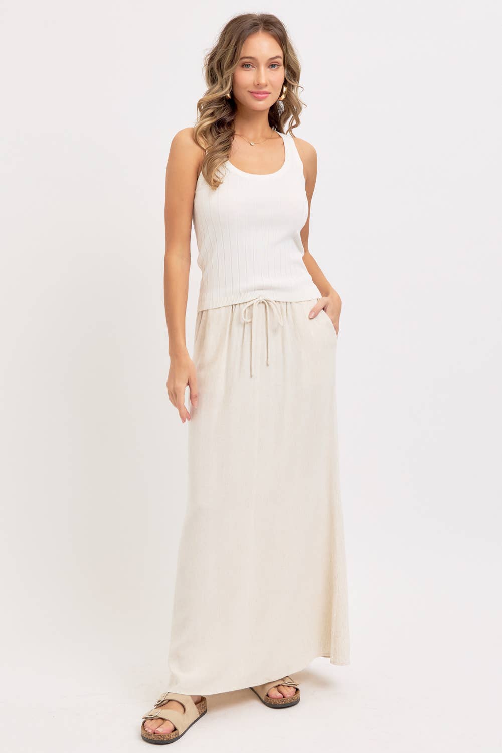 May Linen Maxi Skirt