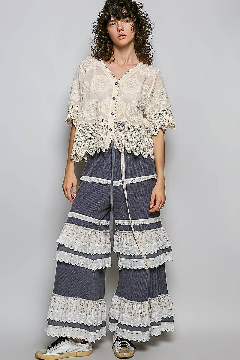 Annie Crochet Jacket Top