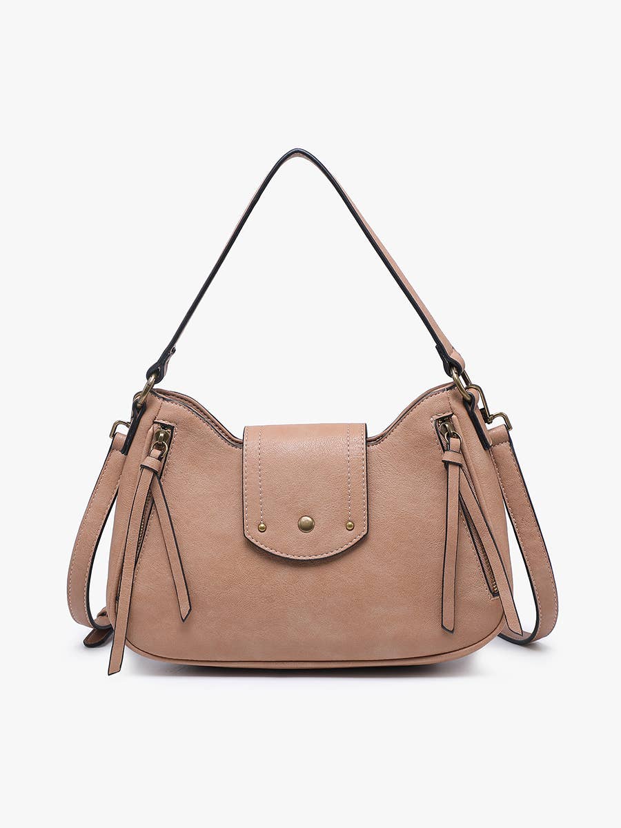 Leilani Twist-Lock Satchel w/ Adjustable Strap
